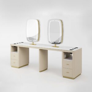 Yoocell August Series Salon Furniture Double Side 2 Mirrors Station AG7079