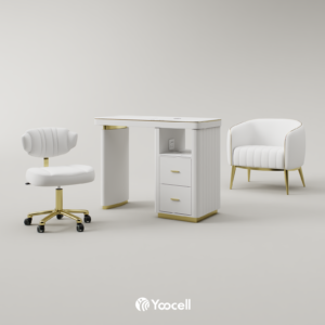 Yoocell Manicure Table, Chair & Stool Set AG1850